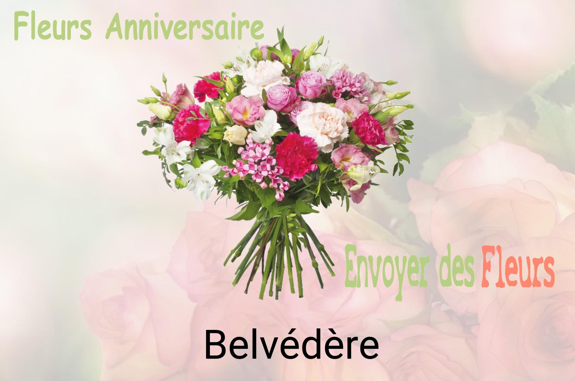 Bouquet de fleurs d’anniversaire livré à Belvédère